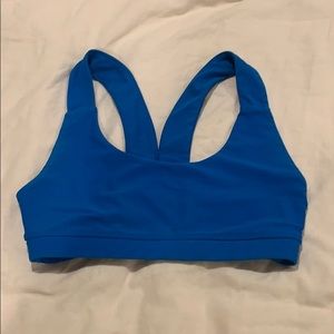 Electric Blue Forever 21 sports bra